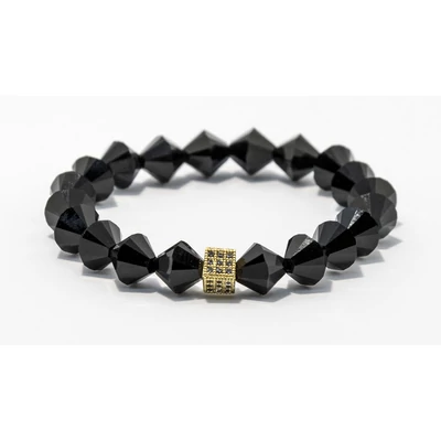 Swarovski csiszolt fekete gyöngy 