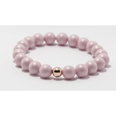 Pasztell rózsaszín Swarovski karkötő