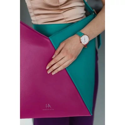 fuxia-turkiz karóra