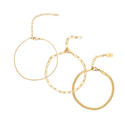 Arany színű hármas szett